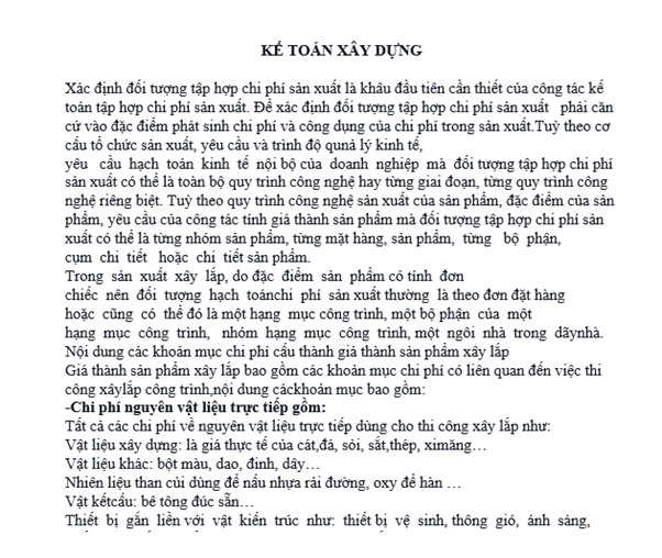 Tổng hợp các nghiệp vụ liên quan đến hoạt động của kế toán xây dựng do chị Hiền Lương sưu tầm. Các bạn tham khảo nhé