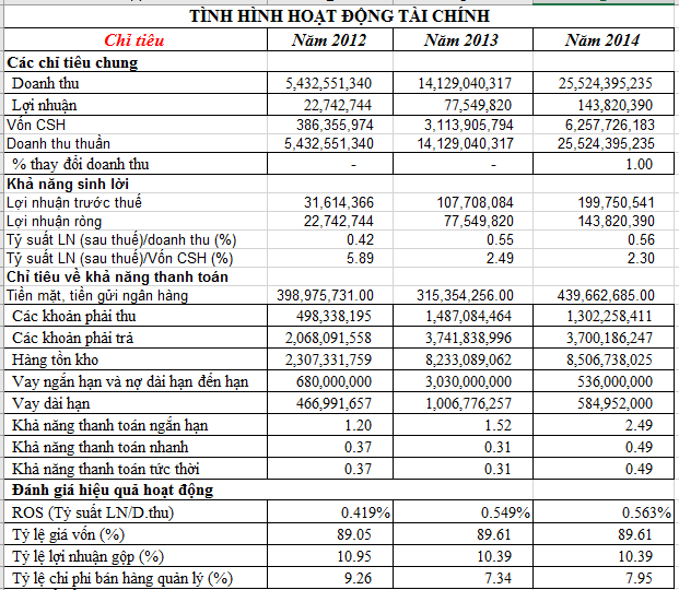 File phân tích báo cáo tài chính mẫu của ngân hàng
