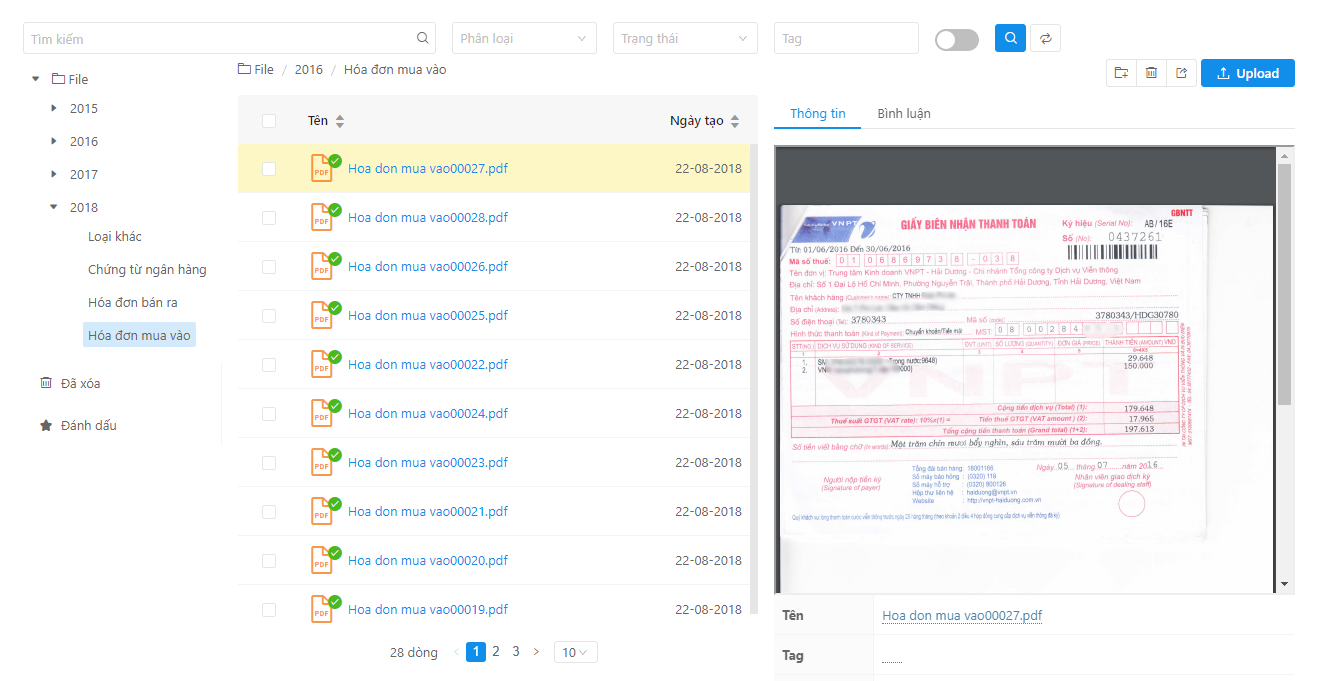 Mọi nghiệp vụ được thực hiện trên phần mềm online
