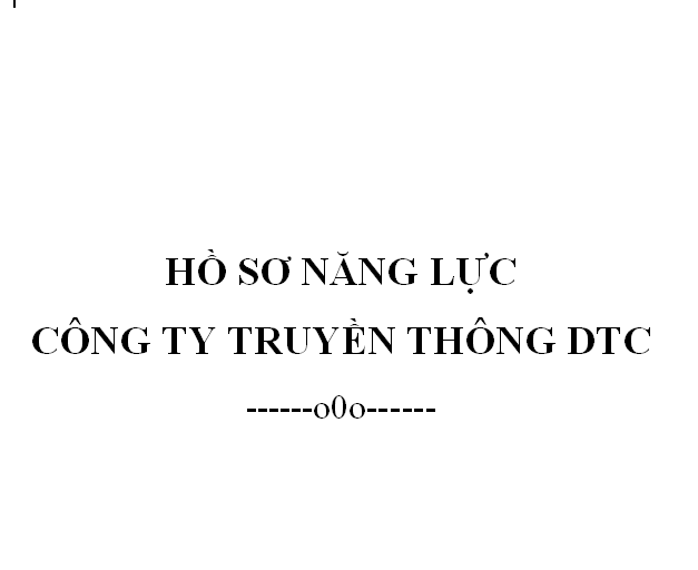 Mẫu hồ sơ năng lực công ty