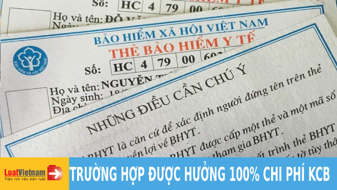 Từ 2021, trường hợp nào được hưởng 100% chi phí KCB BHYT?